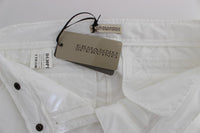 Thumbnail for Chic White Nylon Cargo Pants by Italian Designer