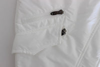 Thumbnail for Chic White Nylon Cargo Pants by Italian Designer
