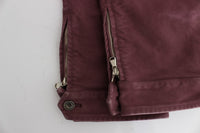 Thumbnail for Chic Bordeaux Capri Cropped Cargo Pants