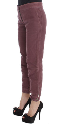 Thumbnail for Chic Bordeaux Capri Cropped Cargo Pants