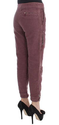 Thumbnail for Chic Bordeaux Capri Cropped Cargo Pants