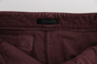 Thumbnail for Chic Bordeaux Capri Cropped Cargo Pants