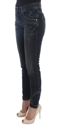 Thumbnail for Chic Blue Slim Fit Italian Jeans