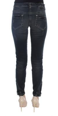 Thumbnail for Chic Blue Slim Fit Italian Jeans