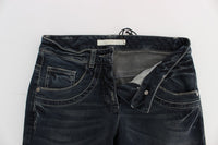 Thumbnail for Chic Blue Slim Fit Italian Jeans