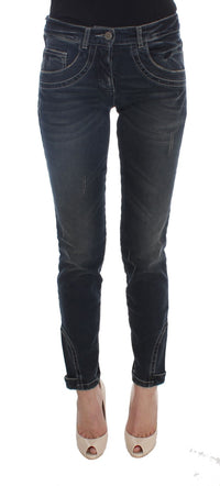 Thumbnail for Chic Blue Slim Fit Italian Jeans