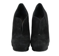 Thumbnail for Black Suede Platform Boot Black