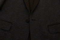 Thumbnail for Elegant Blue & Black Slim Fit Suit Ensemble