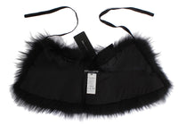Thumbnail for Black Fox Fur Collar Scarf