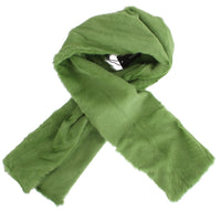Thumbnail for Elegant Green Fur Shoulder Wrap Scarf