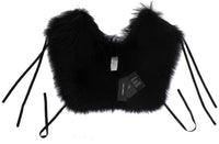 Thumbnail for Black Fox Fur Shoulder Wrap Cover Collar Scarf