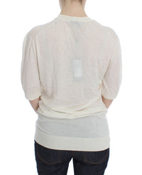 Thumbnail for Elegant White Cashmere Sweater