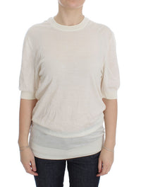 Thumbnail for Elegant White Cashmere Sweater
