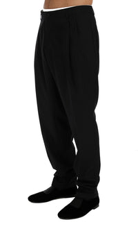 Thumbnail for Elegant Blue Striped Dress Trousers