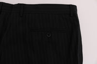 Thumbnail for Elegant Blue Striped Dress Trousers