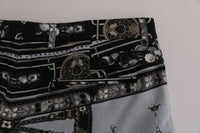 Thumbnail for Multicolor Dragon Print Capri Pants