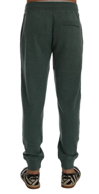 Thumbnail for Elegant Green Cashmere Sport Pants