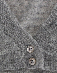 Thumbnail for Lingerie Knit Gray Bolero Sweater Cardigan