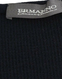 Thumbnail for Blue Knitted Wool Stretch Sweater Top
