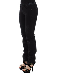 Thumbnail for Black Slim Jeans Denim Pants Skinny Stretch