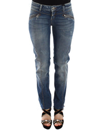 Thumbnail for Blue Slim Jeans Denim Pants Straight Stretch