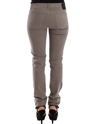 Thumbnail for Taupe Beige Slim Jeans Denim Pants Skinny