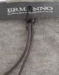 Thumbnail for Gray Wool Blend Stretch Long Sleeve Sweater