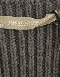 Thumbnail for Gray Knit Top Knitted Sweater Merino Wool