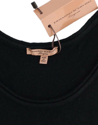 Thumbnail for Black Knit Top Knitted Sweater 100% Cashmere