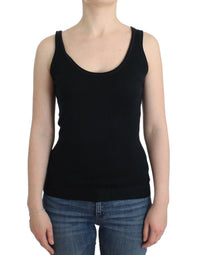 Thumbnail for Black Knit Top Knitted Sweater 100% Cashmere