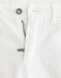 Thumbnail for White Cropped Jeans Denim Pants Branded Capri