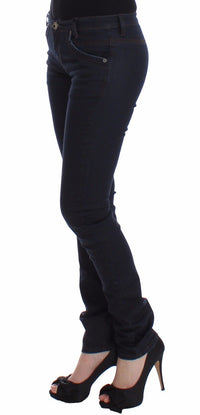 Thumbnail for Chic Dark Blue Slim Jeans for Elegant Style