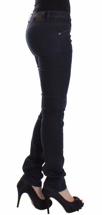 Thumbnail for Chic Dark Blue Slim Jeans for Elegant Style
