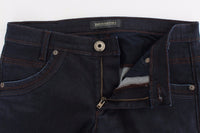 Thumbnail for Chic Dark Blue Slim Jeans for Elegant Style