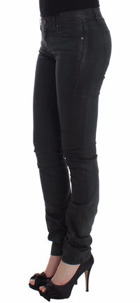Thumbnail for Elegant Dark Green Slim Fit Jeans