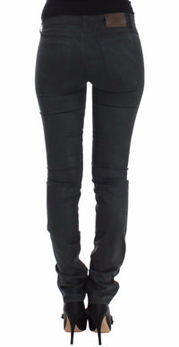 Thumbnail for Elegant Dark Green Slim Fit Jeans