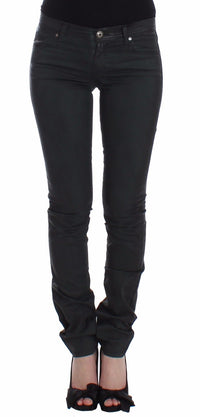 Thumbnail for Elegant Dark Green Slim Fit Jeans
