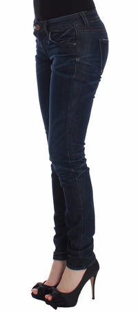 Thumbnail for Ermanno Scervino Chic Dark Blue Skinny Jeans