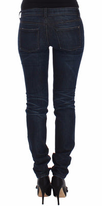 Thumbnail for Ermanno Scervino Chic Dark Blue Skinny Jeans