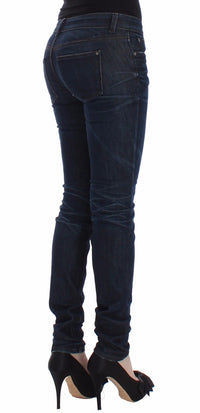 Thumbnail for Ermanno Scervino Chic Dark Blue Skinny Jeans