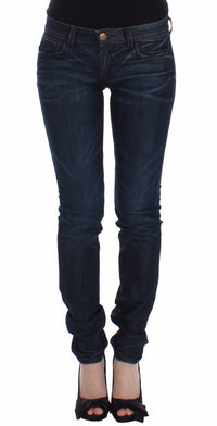 Thumbnail for Ermanno Scervino Chic Dark Blue Skinny Jeans
