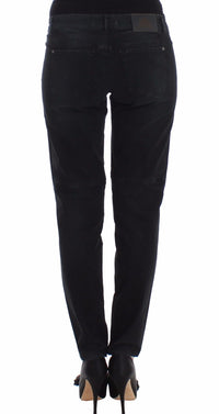 Thumbnail for Sleek Black Slim Leg Designer Jeans
