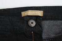 Thumbnail for Sleek Black Slim Leg Designer Jeans