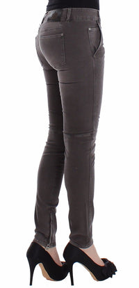 Thumbnail for Chic Gray Slim Leg Jeans - Elegance Meets Comfort