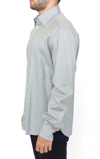 Thumbnail for Elegance Unleashed Gray Casual Button-Front Shirt