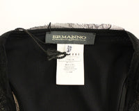 Thumbnail for Black Nylon Lace Detail Mini Dress
