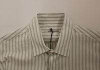 Thumbnail for Elegant Striped Cotton Casual Shirt