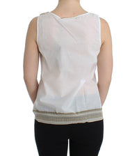 Thumbnail for Elegant White Bow-Detailed Sleeveless Top