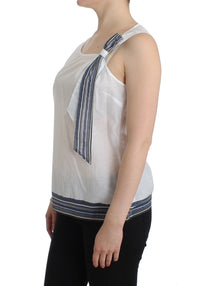 Thumbnail for Elegant Cotton-Blend Bow Top