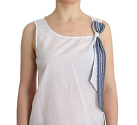 Thumbnail for Elegant Cotton-Blend Bow Top